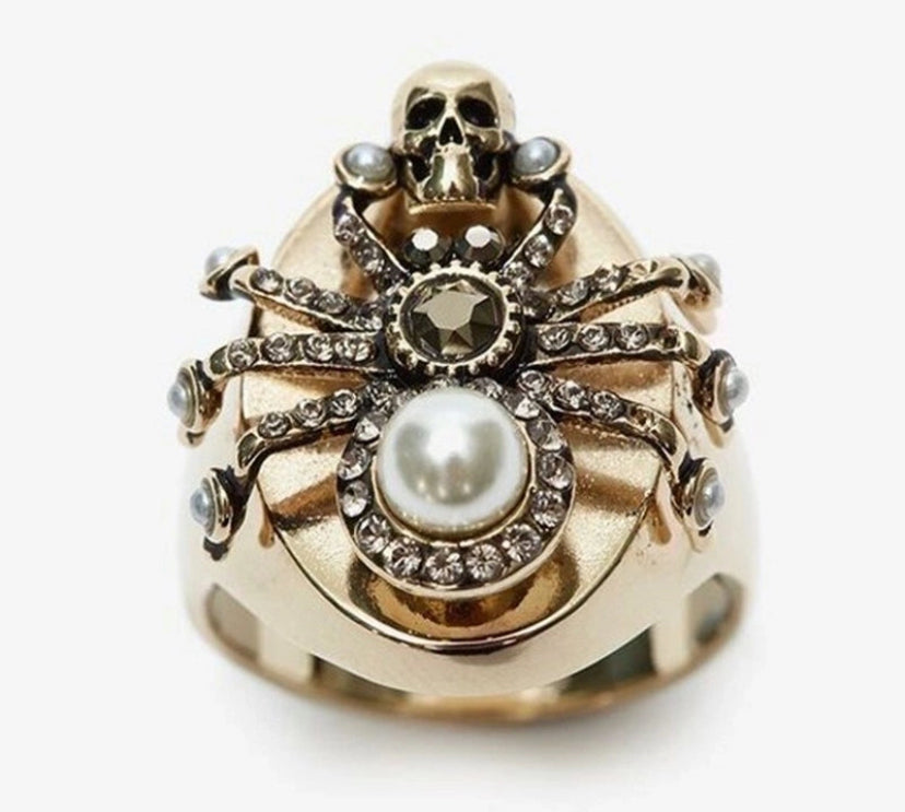 Skull Spider Ring